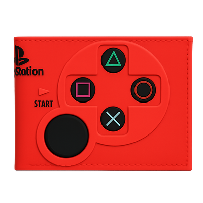 PlayStation Buttons - Wallet - Red