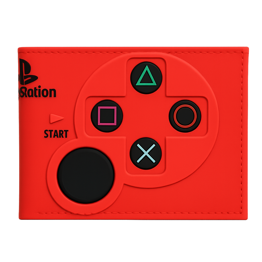 PlayStation Buttons - Wallet - Red