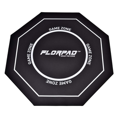 Florpad Game Zone - Gaming Chair Mat - Black & white