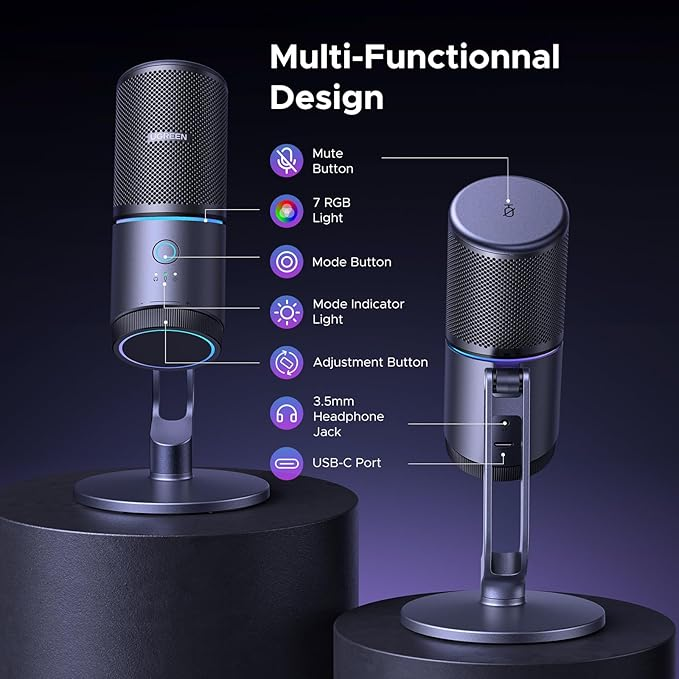 UGREEN CM769 Desktop USB Microphone  for sale in Egypt from Games2Egypt