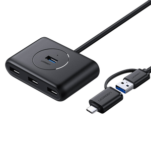 UGREEN CR113 4-Port USB 3.0 Hub (USB-C/USB-A, 5Gbps) -  for sale in Egypt from Games2Egypt