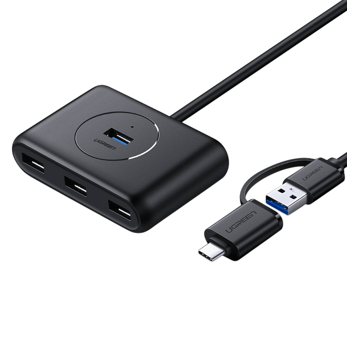يوجرين CR113 موزّع 4× USB 3.0 (يو إس بي-سي/يو إس بي-إيه) 5Gbps  للبيع في مصر من خلال Games2Egypt