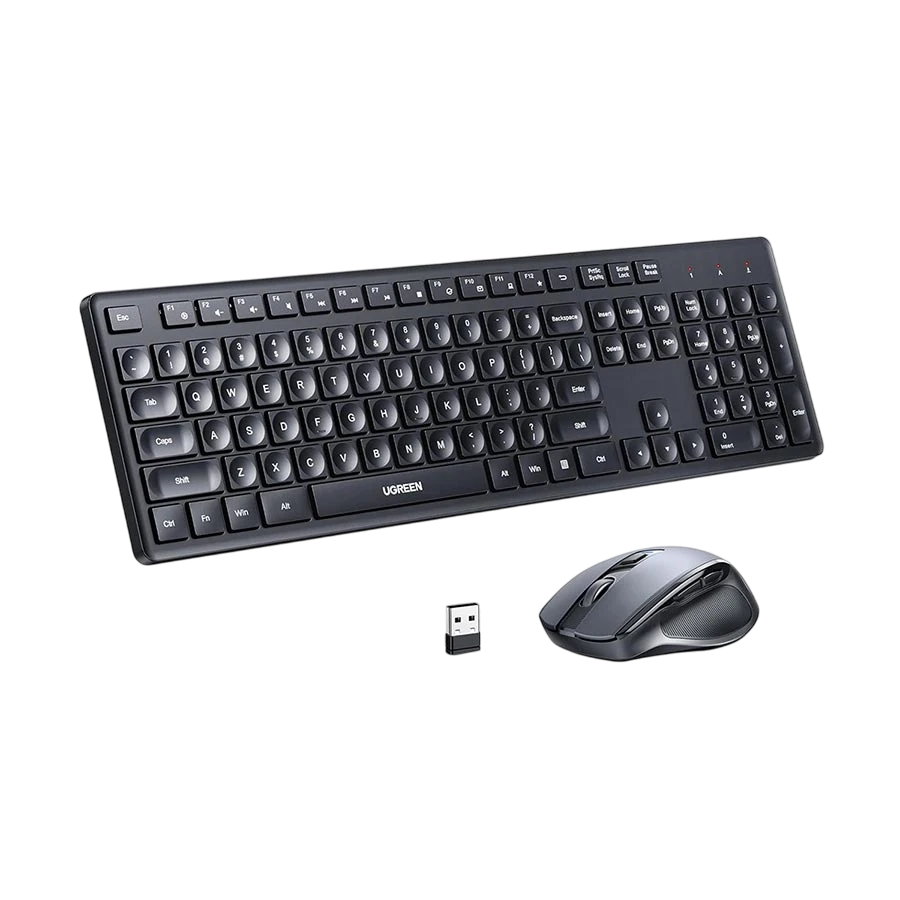 UGREEN MK006 Wireless Keyboard & Mouse – 2.4GHz