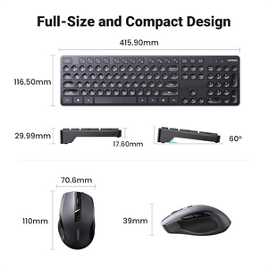 UGREEN MK006 Wireless Keyboard & Mouse – 2.4GHz  for sale in Egypt from Games2Egypt