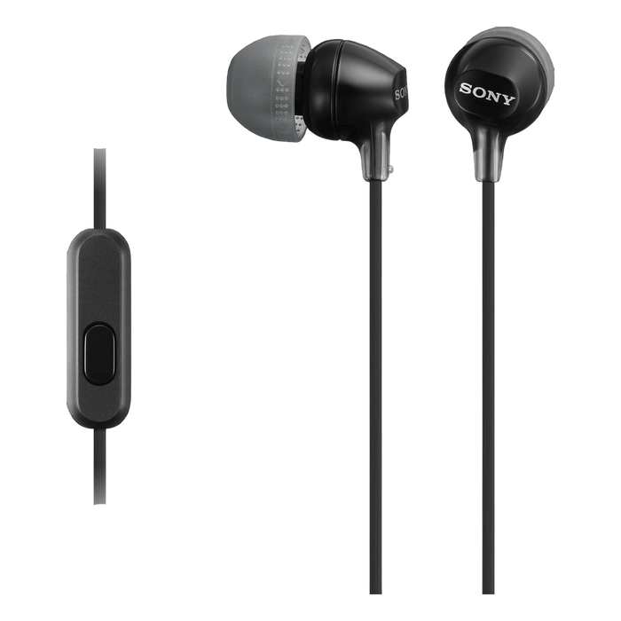 Sony EX15AP In-Ear Earbuds with Mic - Black  for sale in Egypt from Games2Egypt