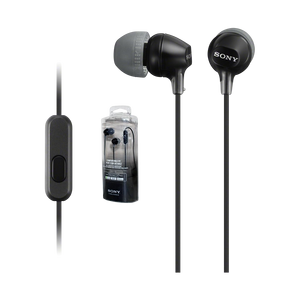Sony EX15AP In-Ear Earbuds with Mic - Black  for sale in Egypt from Games2Egypt