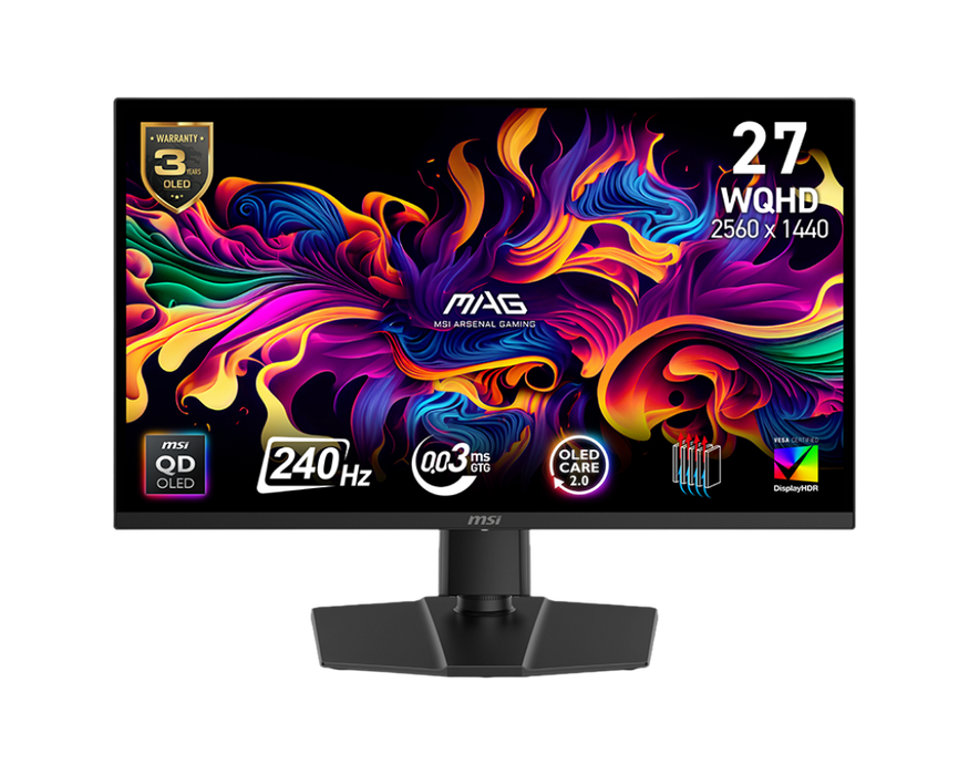 MSI MAG 271QP QD-OLED X24 – 27 Inch WQHD 240Hz - Gaming Monitor  for sale in Egypt from Games2Egypt