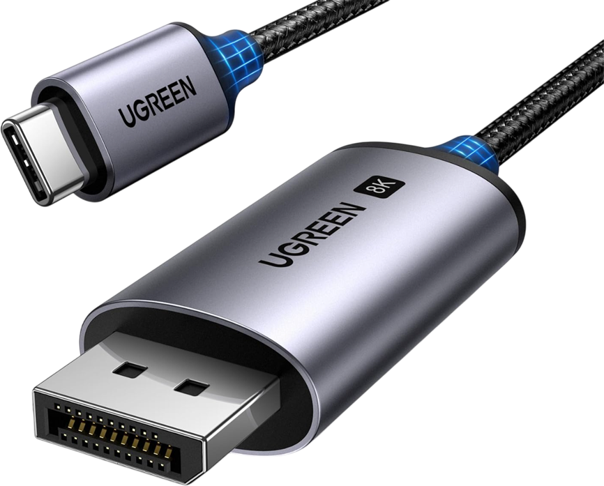 UGREEN CM556 USB-C To DisplayPort Cable 8K - 3M  for sale in Egypt from Games2Egypt