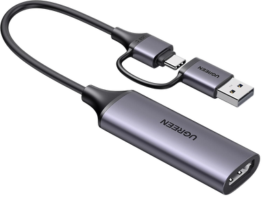 UGREEN CM716 HD USB Video Capture Card HDMI to USB A and Type C -  for sale in Egypt from Games2Egypt