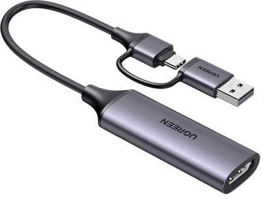 UGREEN CM716 HD USB Video Capture Card HDMI to USB A and Type C