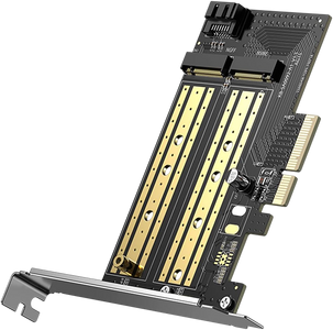 يوجرين كارت توسعة محوّل CM302 PCIe إلى M.2 إن في إم إي/ساتا