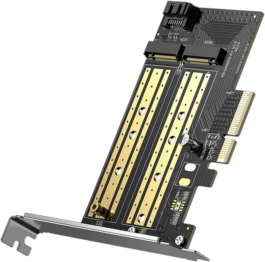 يوجرين كارت توسعة محوّل CM302 PCIe إلى M.2 إن في إم إي/ساتا