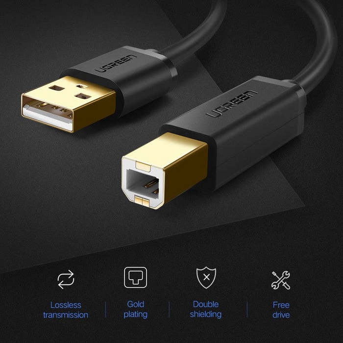 UGREEN US135 USB 2.0 A to B Printer Cable – 2M  for sale in Egypt from Games2Egypt