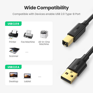 UGREEN US135 USB 2.0 A to B Printer Cable – 2M  for sale in Egypt from Games2Egypt
