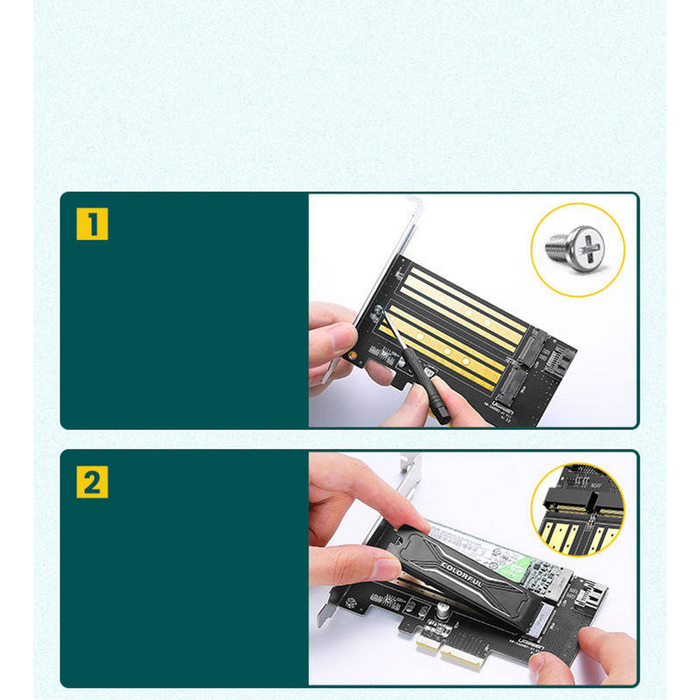 UGREEN CM302 PCIe to M.2 NVMe/SATA Adapter Expansion Card  for sale in Egypt from Games2Egypt