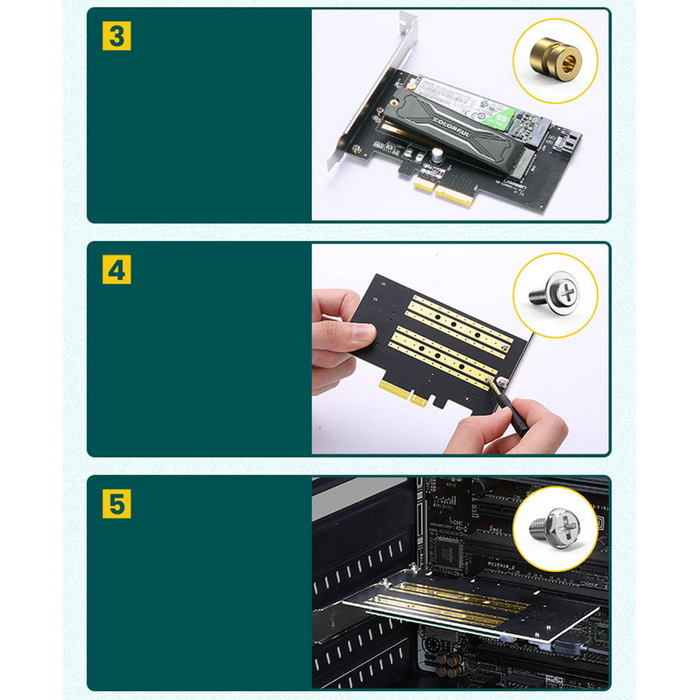 UGREEN CM302 PCIe to M.2 NVMe/SATA Adapter Expansion Card  for sale in Egypt from Games2Egypt