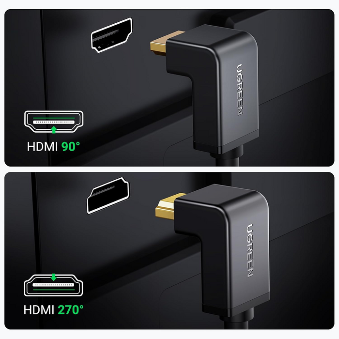 يوجرين HD103 كابل HDMI بزاوية 90 درجة – 3 متر  للبيع في مصر من خلال Games2Egypt