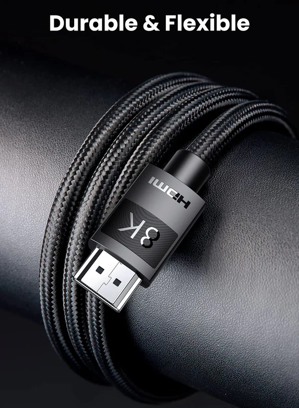 UGREEN HD150 HD 8K@60Hz 4K@120Hz HDMI Cable - Black - 1M – image 2
