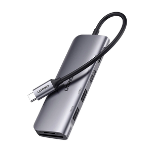 UGREEN CM195 6-in-1 Hub 4K HDMI USB-3 & C 100W-PD SD & TF Reader