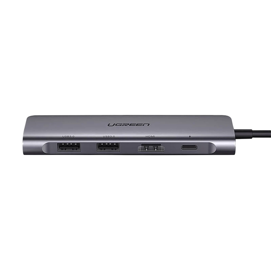UGREEN CM195 6-in-1 Hub 4K HDMI USB-3 & C 100W-PD SD & TF Reader – image 2