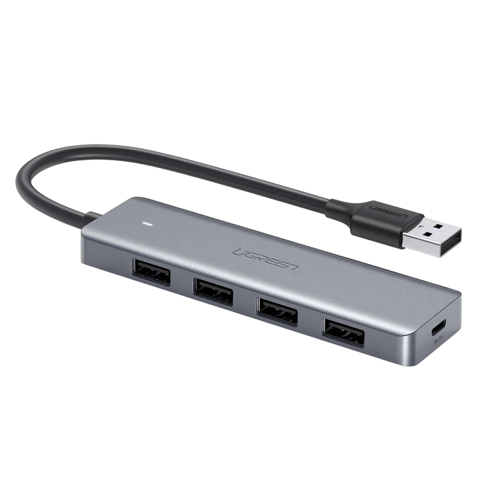 UGREEN CM219 4-USB 3.0 Hub with Micro USB Power Supply - Grey  for sale in Egypt from Games2Egypt