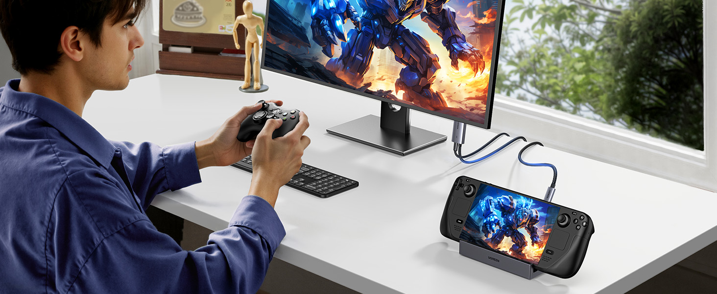 يوجرين CM675 كابل USB-C إلى HDMI بدقة 4K 60Hz قوة 100 واط – 2 متر  للبيع في مصر من خلال Games2Egypt