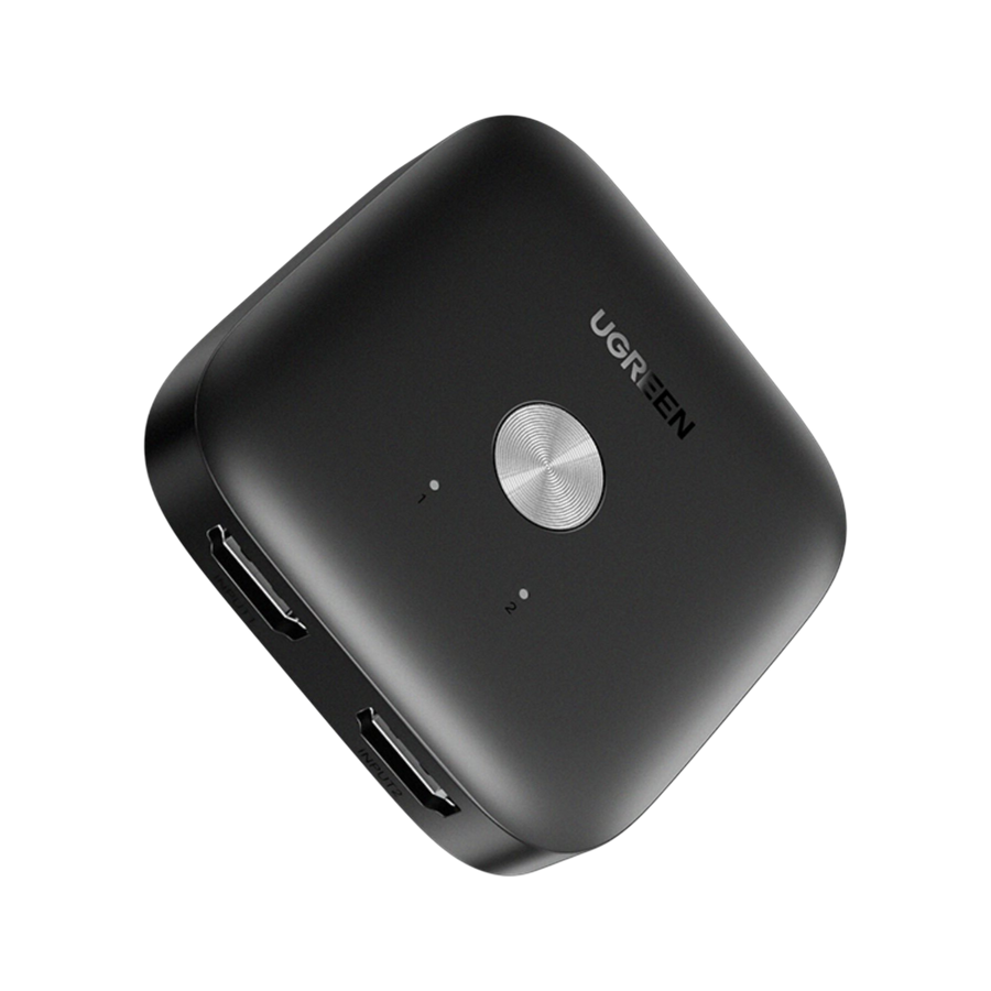 يوجرين CM333 سويتش HDMI مدخلين ومخرج واحد 4K 60Hz – أسود – صورة 2