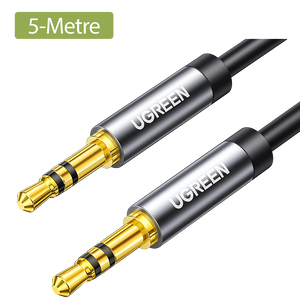 UGREEN AV119 3.5mm Male to 3.5mm Male Cable - 5M - Black -  for sale in Egypt from Games2Egypt