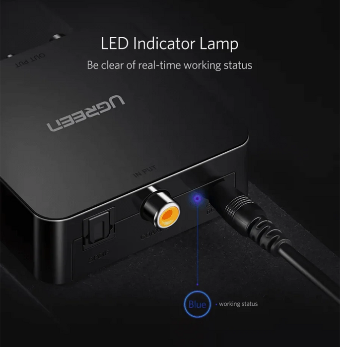UGREEN Digital To Analog Audio Converter - Black  for sale in Egypt from Games2Egypt