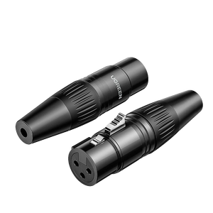 UGREEN XLR 3-Pin Female Connectors Aluminium -  for sale in Egypt from Games2Egypt