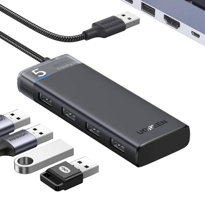 يوجرين CM653 موزّع USB 3.0 بأربع منافذ 5Gbps جيل 1  للبيع في مصر من خلال Games2Egypt