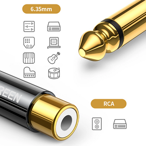 يوجرين UGREEN AV169 محوّل 6.35مم ذكر إلى RCA أنثى  للبيع في مصر من خلال Games2Egypt