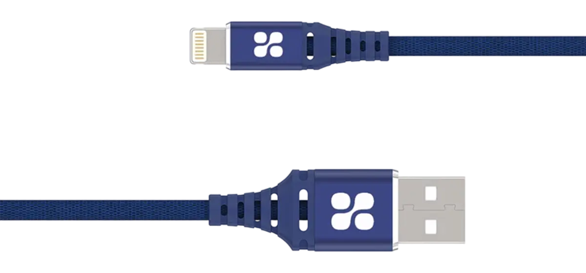Promate Nervelink-I2 USB to Lightning Cable - 2M - Blue - Open Sealed  for sale in Egypt from Games2Egypt