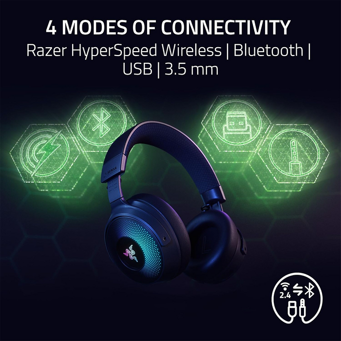 Razer Kraken V4 Pro Wireless  Gaming Headset – Black  for sale in Egypt from Games2Egypt