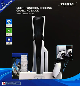 Dobe Cooling Stand with Charging Station for PS5 (Universal) - White - Open Sealed -  for sale in Egypt from Games2Egypt
