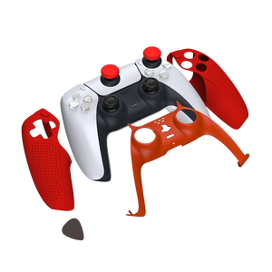 Dobe TP5-1529 Protective Cover for PS5 Controller - Red -  for sale in Egypt from Games2Egypt