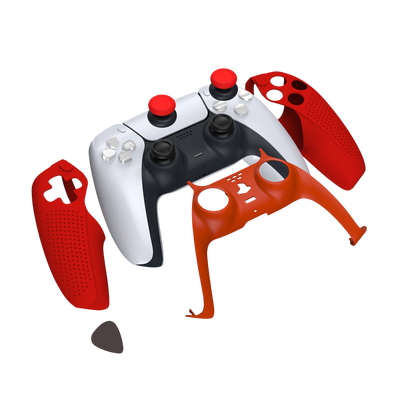 Dobe TP5-1529 Protective Cover for PS5 Controller - Red