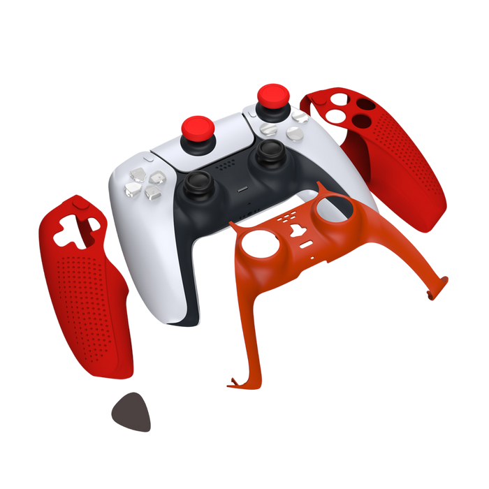 Dobe TP5-1529 Protective Cover for PS5 Controller - Red  for sale in Egypt from Games2Egypt