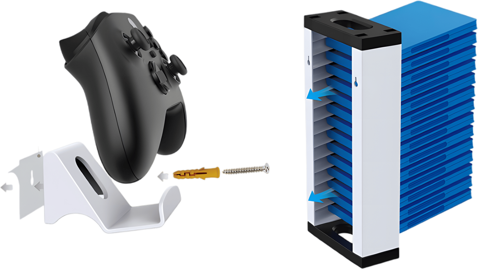 DOBE TP5-1543 Storage Stand For Controller & Disc Rack Wall Mount – image 3