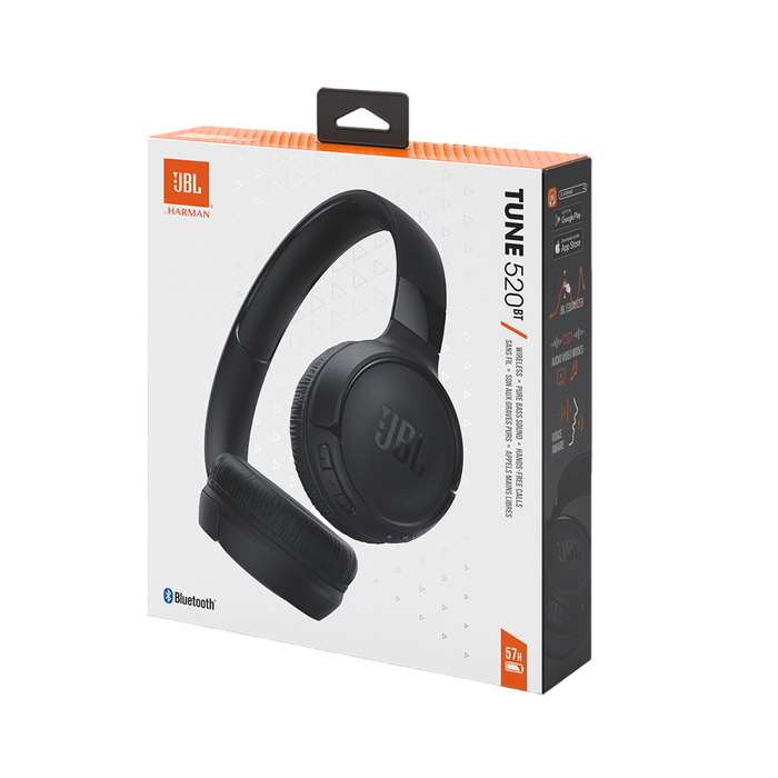 JBL Tune 520BT Wireless Bluetooth On-Ear Headset - Black  for sale in Egypt from Games2Egypt