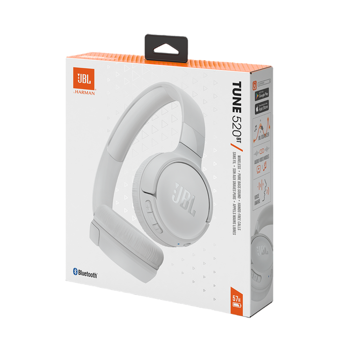 JBL Tune 520BT Wireless Bluetooth On-Ear Headset - White  for sale in Egypt from Games2Egypt