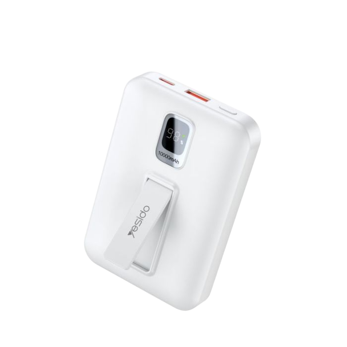 Yesido YP45 10000mah 22.5W Magnetic Wireless Power Bank - White  for sale in Egypt from Games2Egypt