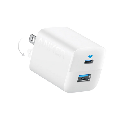 Anker 323 Series 3 33W Charger 2-Port Type-C & USB-A - White