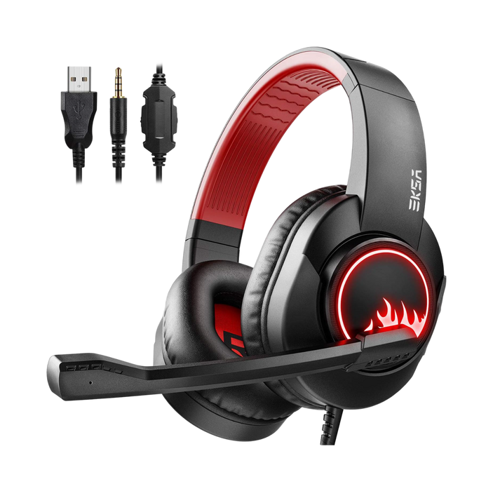 EKSA T8 Wired Gaming Headset - Red  for sale in Egypt from Games2Egypt