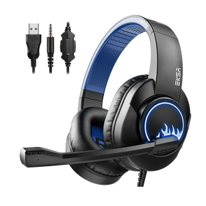 EKSA T8 Wired Gaming Headset - Blue -  for sale in Egypt from Games2Egypt