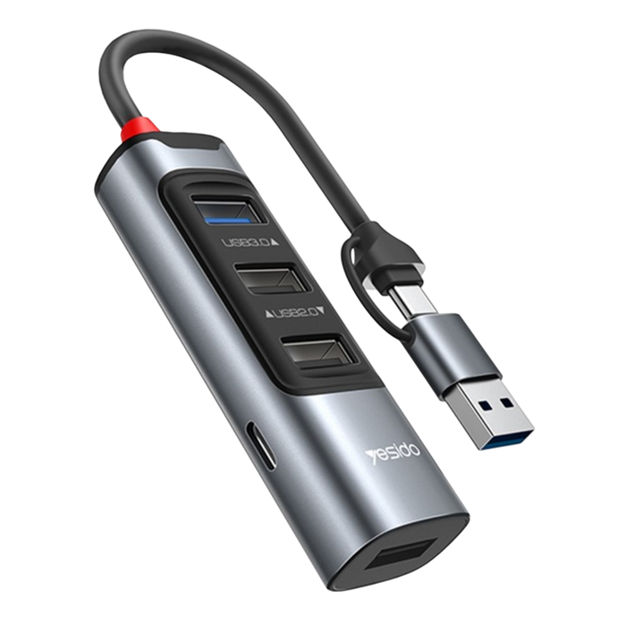 Yesido HB20 7 in 1 Hub Adapter USB Docking Station - 100W  for sale in Egypt from Games2Egypt