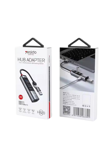 Yesido HB20 7 in 1 Hub Adapter USB Docking Station - 100W  for sale in Egypt from Games2Egypt
