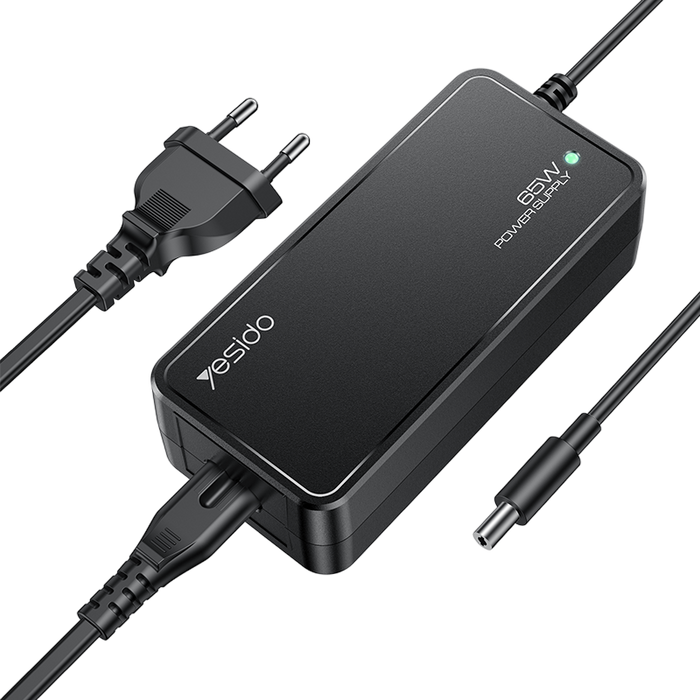 Yesido CG11E 65W Smart Charger 15 IN 1 EU Plug Universal Laptop Power Adapter - 1.5M  for sale in Egypt from Games2Egypt