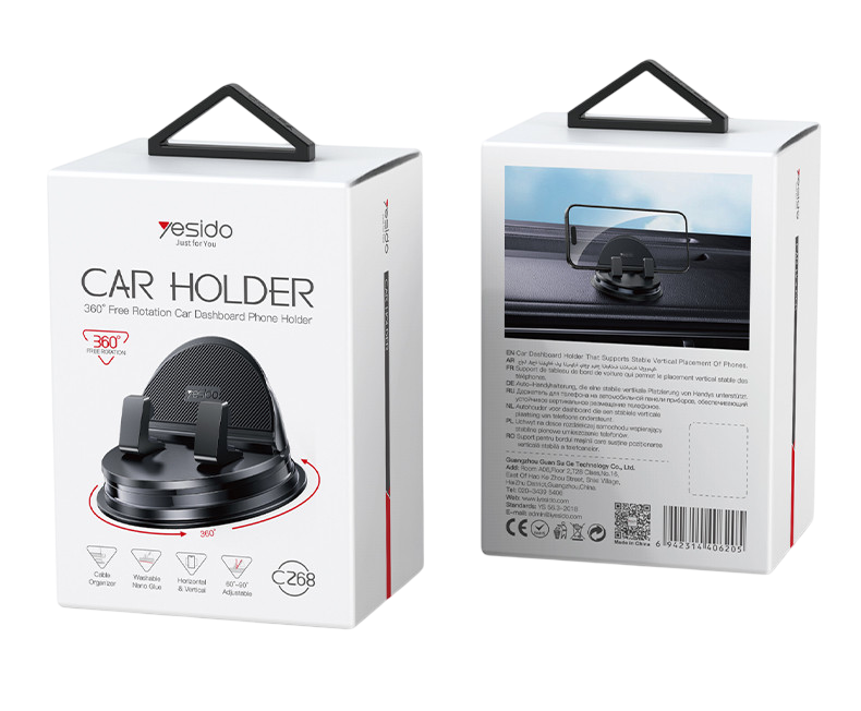 Yesido C268 360 Rotating Car Dashboard Mobile Holder  for sale in Egypt from Games2Egypt