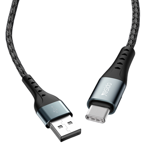 Yesido CA62 Aluminum Aloy USB to Type-C Braided Data Cable - 1.2M  for sale in Egypt from Games2Egypt